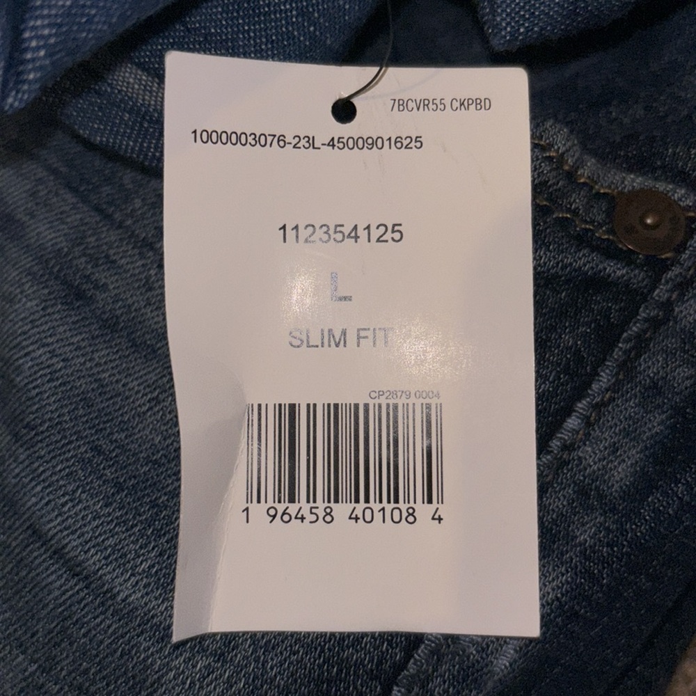NWT🌴 Men's Wrangler Cowboy Wash Button Up Shirt - Picture 5 of 5